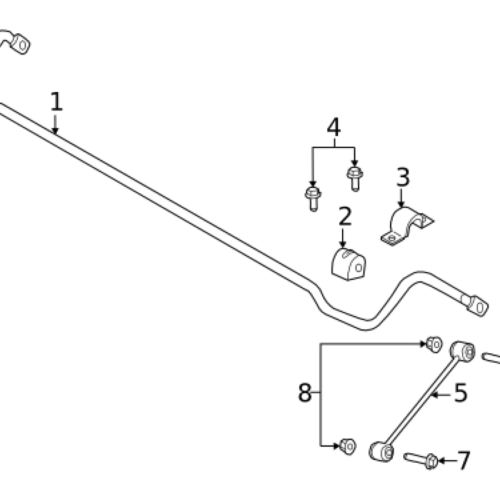 Authentic JSPAA Police Sway Bar Upgrade Kit Rear