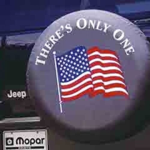 Authentic JSPAA Spare Tire Cover Cloth American Flag Logo